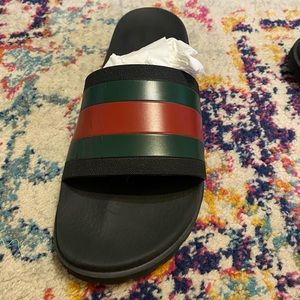 Gucci Web Rubber Slide